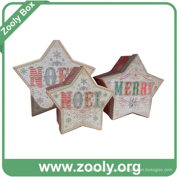 Glitter Holiday Nesting Star Boxes para la Navidad